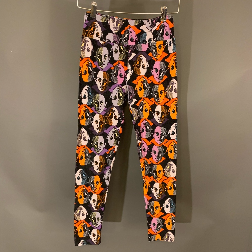 LulaRoe original Dracula design Leggings OS